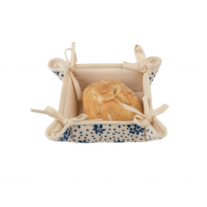 Rojo 100% algodón bordado lavable respetuoso con el medio ambiente organizador mantiene el pan fresco mesa de comedor cesta de pan al por mayor disponible - Product Image 4