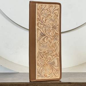 Étui de rangement pour bijoux en cuir de vachette véritable, fait main et gravé à la main, modèle 2026, pour bagues, colliers et boucles d'oreilles, organisateur de bijoux style Western - Product Image 3