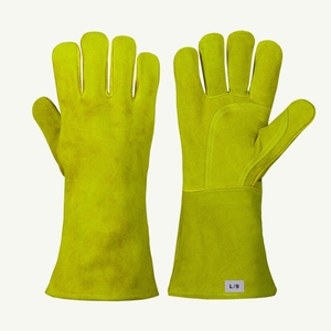 Guantes de Soldadura de Cuero Vacuno JNM SAFETY, Resistentes al Fuego y al Calor, para Uso General y Trabajo Pesado, Venta al Por Mayor - Product Image 4