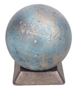 Urne funéraire en métal robuste de style américain, sculpture en pierre de forme ronde, designs personnalisables, 220 pouces cubes - Product Image 5