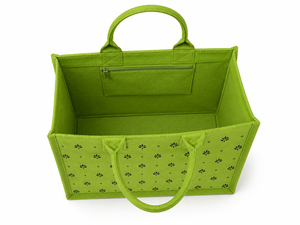 Sac fourre-tout en jute laminé vert, écologique, réutilisable, pour courses, plage, mariage, avec poignée rembourrée en coton, personnalisable, vente en gros - Product Image 4