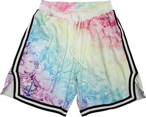 Shorts de basketball pour hommes BSCI, personnalisés, imprimés par sublimation, style streetwear, en mesh, grande taille, séchage rapide, respirants, au-dessus du genou - Product Image 3