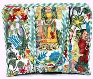 Bolso Tote Acolchado, Bolso Tote de Algodón Hecho a Mano, Bolso con Estampado Artístico Boho, Bolso de Viaje Grande, Bolso de Hombro Acolchado Floral - Product Image 1