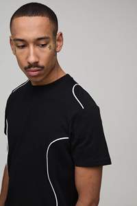 Men's Plain <b>Sets</b> Custom Logo Blank Breathable Summer <b>Knitted</b> Cotton Crew Neck Street Wear Vintage Luxury Oversized Drop T-shirt - Product Image 6
