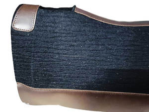 แผ่นสักหลาดขนสัตว์สีดำม้าขี่ม้าตะวันตกแผ่นอานหนังแท้ทาน้ำมันอินเดียสีน้ำตาลเข้มราคาขายส่งที่ดีที่สุด - Product Image 6