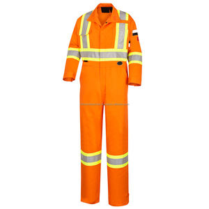 Superventas personalizado Hi Vis Overol reflectante de seguridad traje de trabajo con impresión de logotipo, ropa protectora de alta visibilidad - Product Image 4