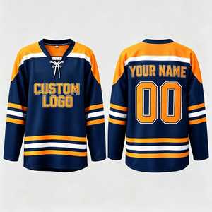 Nouveaux maillots de hockey sur glace personnalisés pour les 32 équipes, de haute qualité, 100% polyester, hauts de sport, impression sérigraphique, unisexe - Product Image 2