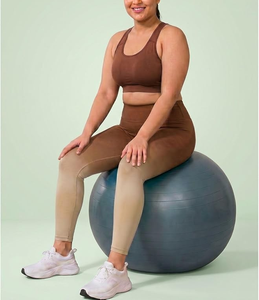 Ensemble de sport pour femme OEM, imprimé tie-dye, couleur unie, séchage rapide, respirant, fitness, course à pied, yoga, 2 pièces, soutien-gorge et leggings - Product Image 5