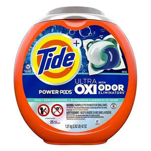 Cápsulas de detergente para ropa Tide PODS Plus Downy 4 en 1 HE Turbo, aroma April Fresh, paquete de 61 unidades - Product Image 1
