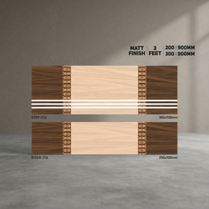 กระเบื้องปูพื้นวิสตาร์ จีวีที พอร์ซเลน ขนาด 300x900 มม. 200x900 มม. หนา 20 มม. ผิวด้าน กันลื่น ลายหินอ่อน สำหรับบันไดและพื้นห้องโถง - Product Image 6