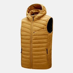Custom Logo Design Quality Fashion Winter Wear Quilted <b>Packable</b> Down Puffer Vest Sleeveless Puff <b>Jacket</b> for Men Streetwear Cloth - Product Image 3