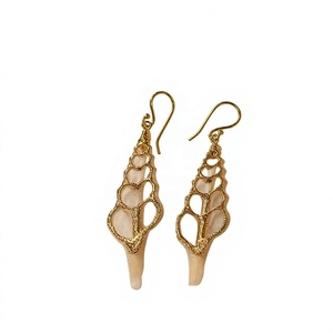 Pendientes Huggie con Baño de Oro, Estilo Bohemia, Joyería para Mujer, Aleación de Zinc, Cristal, Diamantes de Imitación, Pendientes de Moda - Product Image 1