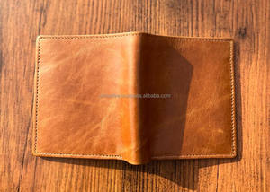 Cartera de cuero genuino para hombre con tarjetero, monedero corto, carteras con cremallera, carteras estándar informales para hombre - Product Image 2