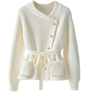 Pull en tricot surdimensionné pour femme, tissage uni, de haute qualité, design simple, pour les femmes professionnelles - Product Image 4