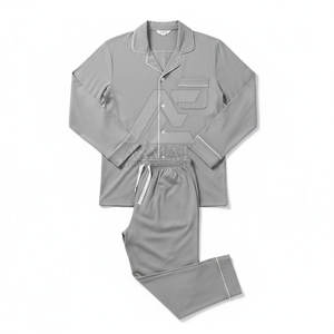 Ensemble de pyjama pour homme élégant et de haute qualité, séchage rapide, coupe décontractée, deux pièces, confortable - Product Image 2