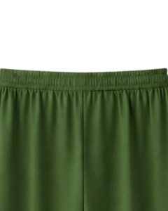 Pantalones Deportivos Anchos Color Verde Oliva para Mujer, Cintura Elástica con Cordón, Pantalones Casuales Holgados, Fabricante OEM, Suministro al por Mayor - Product Image 6