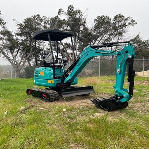 Mini excavadora compacta hidráulica de 2 toneladas barata con cabina para construcción y paisajismo en venta - Product Image 3