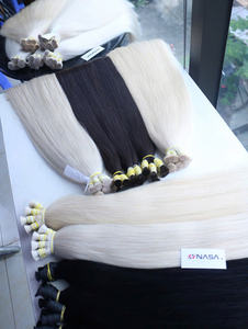 Extensiones de Cabello al Por Mayor NASA HAIR VIETNAM, Cabello Vietnamita Virgen de Doble Trama, Puntas Completas, Color Platino - Product Image 6