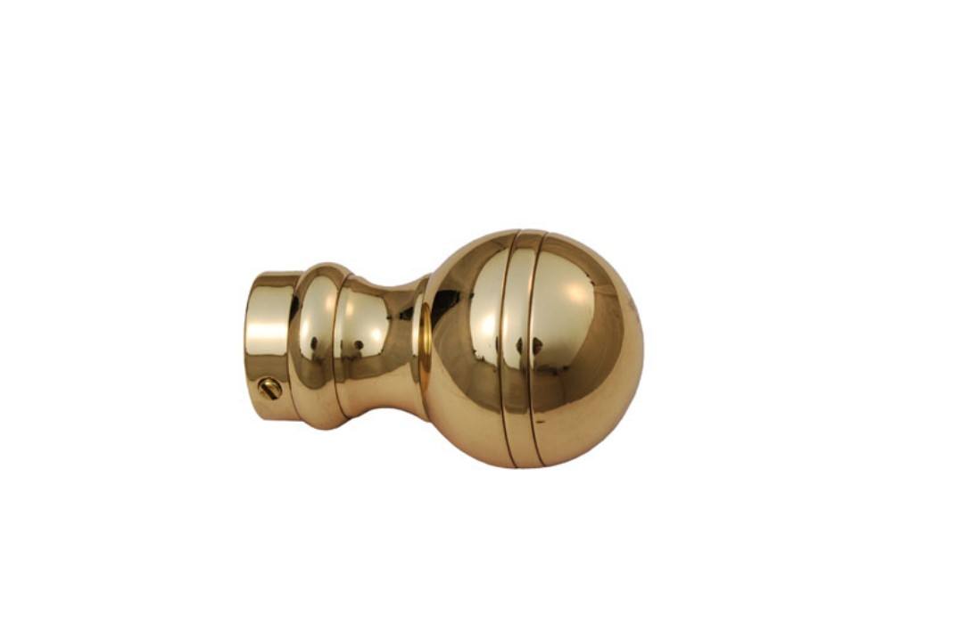 Brass Curtain Finial 28 mm Pole
