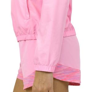 2026 Pink Color Blocking <b>Racer</b> <b>Jacket</b> Zipper Closure Windproof Sporty Style Regular Sleeve Polyester Material Spring Wear - Product Image 3