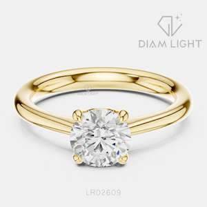 Bague de fiançailles solitaire ronde 1,00 carat, bijoux fins, certifiée IGI, or blanc 14 carats, diamant de laboratoire, bague d'anniversaire - Product Image 5