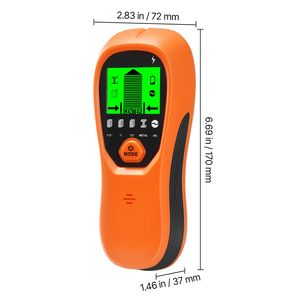 Detector de vigas de pared electrónico 5 en 1 con pantalla LCD de alta definición, sensor inteligente con alarma sonora, probador de servicios domésticos - Product Image 5