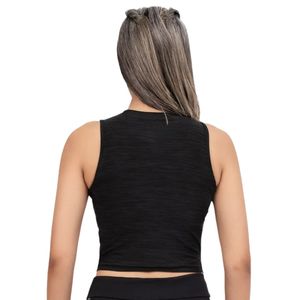 <b>Women's</b> <b>Black</b> Red Aura 2-in-1 <b>Crop</b> <b>Top</b> Sleeveless Fitted Tank <b>Top</b> Casual Athletic Activewear Fashion Sports <b>Top</b> - Product Image 6