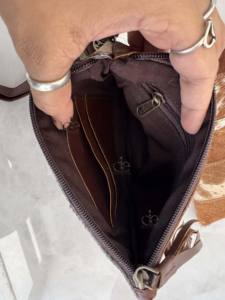 Western véritable fourrure de vachette cuir bracelet pochette sac à main pochette portefeuille couleur marron bracelet petite pochette patchs élégants portefeuilles - Product Image 6