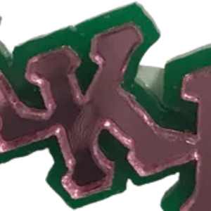 Pin de Solapa con Letra AKA, Esmaltado en Rosa y Verde, Insignia para Sombrero de Hermandad Griega y Mochila, Accesorio de Joyería de Moda - Product Image 4