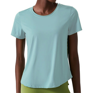 Vêtements décontractés et formels, vêtements de course, t-shirt de sport pour femme, haut d'entraînement pour femme, tee-shirt de fitness, chemisier d'entraînement - Product Image 1