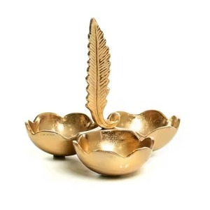 Contemporary Home Metal Dry Fruit Bowl Elegant Snack Serving Dish Decorative Tableware Gift Product - Product Image 2