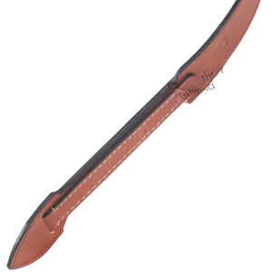 Pagaie en cuir avec long manche, design cousu marron, taille et couleur personnalisables, multifonction pour un contrôle précis - Product Image 5