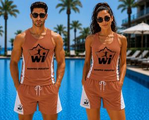 Maillot de bain ajustable de qualité supérieure, sans manches, séchage rapide, confortable, pour garçons et filles, avec logo personnalisé - Product Image 5