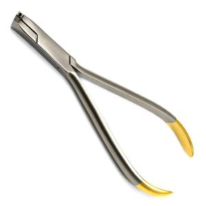 Alicates para alambres de arco dental para clínicas de ortodoncia, cortador de alambre lingual distal de metal de acero para alambres duros con pin, de Blush Surgical - Product Image 4