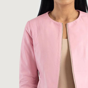 Women's Fit Moto Coat Long Sleeve Genuine Sheep Skin <b>Biker</b> <b>Jacket</b> with Zipper Front Casual Winter Outerwear <b>Jackets</b> - Product Image 6