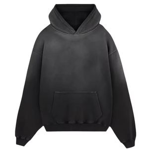 Sudadera con Capucha de Algodón 100% con Efecto Ácido Vintage para Otoño, OEM ODM, Personalizada con Serigrafía, Estilo Urbano, Corte Holgado para Hombre - Product Image 1