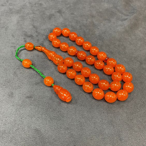 Tasbih de Resina Hecho a Mano con 100 Cuentas, Estilo Clásico, Rosario Colorido para la Reflexión del Ramadán y la Oración Religiosa Musulmana - Product Image 4