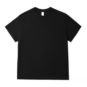 T-shirt OEM 100 % coton épais, coupe ample, couleur unie, logo personnalisé sur le devant, manches courtes, tenue de couple - Product Image 5