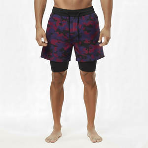 Shorts de sport décontractés pour hommes, double couche, été, gym, musculation, 2 en 1, fitness, entraînement - Product Image 6