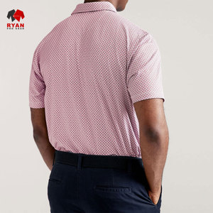 เสื้อโปโลดีไซน์สั่งทำพิเศษสำหรับผู้ชายจาก Ryan Pro Gear เนื้อผ้าระบายอากาศได้ดี สวมใส่สบาย ปกคอเสื้อพับได้ เป็นมิตรต่อสิ่งแวดล้อม - Product Image 6