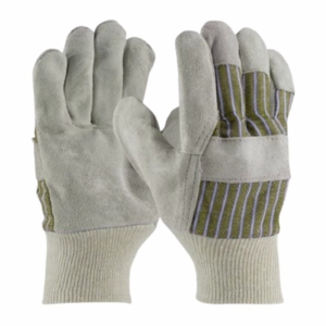 Gant de travail haute performance en cuir de vachette pleine fleur et tissu de coton pour le dos, avec logo personnalisable - Product Image 3