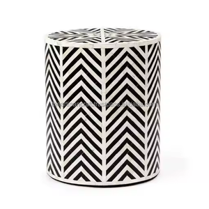 Exportador indio ofrece venta al por mayor de mesas de tambor central con incrustaciones de hueso hechas a mano, diseño moderno, los mejores precios para muebles de hotel para el hogar - Product Image 4