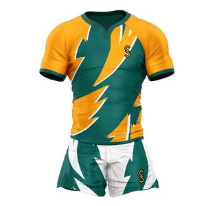 Vêtements de sport personnalisés 100% polyester, uniforme de rugby personnalisé par sublimation - Product Image 1