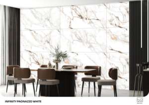 กระเบื้องพอร์ซเลนพื้นผิวกาวคุณภาพพรีเมียม ขนาด 600x1200 มม. รูปแบบใหญ่ สำหรับปูพื้นและผนัง ใช้ในงานตกแต่งภายใน - Product Image 6