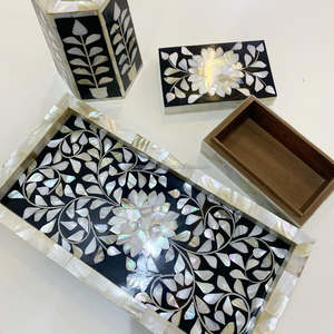 Juego de quemador de incienso con Incrustaciones de nácar resplandor de perlas de lujo Mubkhar árabe para Ramadán, Eid, hogar y regalos de decoración festiva - Product Image 3