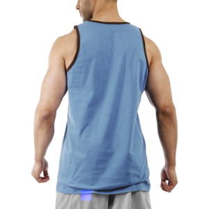 Débardeurs de sport pour hommes grande taille en coton avec logo personnalisé, sans manches, pour l'été, vente en gros - Product Image 2