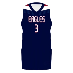 Completo da Basket Senza Maniche per Uomo, Maglia da Allenamento Traspirante ad Asciugatura Rapida, Uniforme Sportiva di Squadra Blu e Bianca - Product Image 6