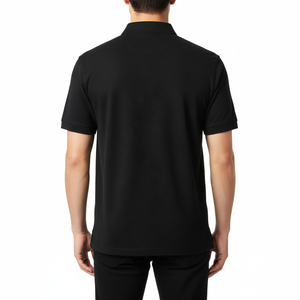 Chemise décontractée élégante en coton tricoté pour homme avec poche, anti-plis, manches courtes, imprimé brodé personnalisable, idéale pour le temps chaud - Product Image 2