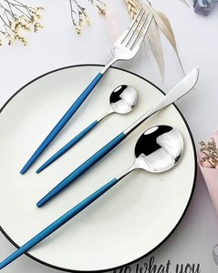 Stylish Dining Metal Cutlery Set <b>Spoon</b> Fork Serving Set Perfect for Modern <b>Table</b> Decor and Kitchen Utility - Product Image 4