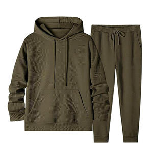 Conjunto Deportivo Informal de Dos Piezas para Hombre, Ligero, de Secado Rápido, con Sudadera con Capucha y Pantalones Deportivos - Product Image 1